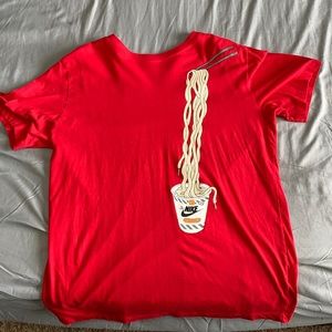 Nike T-Shirt. Size- L, Color Red, White and Orange.